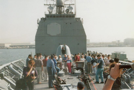 Aboard the USS Port Royal CG-73